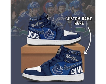 Chaussures de course, baskets, baskets non officielles personnalisées pour fans des Canucks de Vancouver unisexe