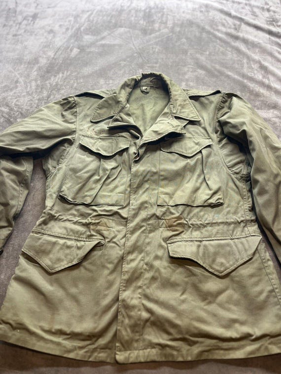 ジャケット・アウター 40s US ARMY M-43 FIELD JACKET 34S WWII Era US Army M1943 M43 Field Jacket - Size 34S
