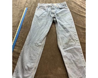 Vintage Levi's 550 Jeans Men's Size 34x30 Tapered Leg Relaxed Fit Orange Tab