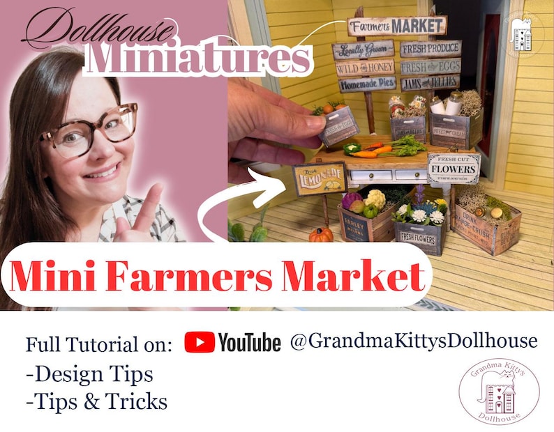 Picture Idea: 15 Pc Miniature Farmers Market Collection Display A Market On