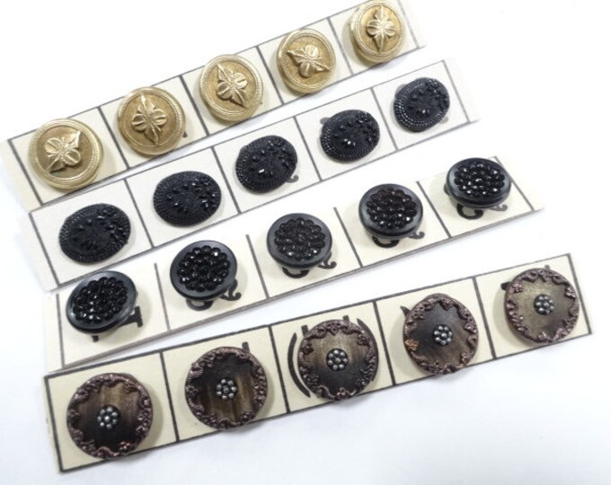 Beautiful Antique Victorian Matching Sets Sewing Buttons Lot 20 Each ...