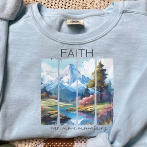 Faith Can Move Mountains PNG | Christian Bible Verse PNG | Christian Sublimation | Bible Tshirt Design | Mountain Faith png | Faith Graphics