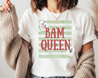 Bird Bam Queen PNG | American Mahjong Accessories | Mahjongg Girls Game Night | Funny Mahjong Gift Idea | Board Game PNG | Mahjong Design