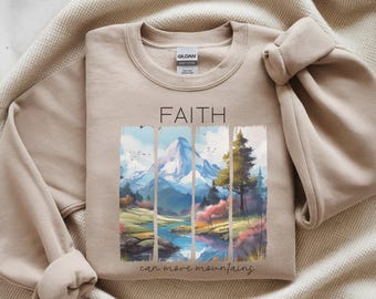 Faith Can Move Mountains PNG | Christian Bible Verse PNG | Christian Sublimation | Bible Tshirt Design | Mountain Faith png | Faith Graphics