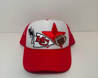 Kansas City Chiefs Patch Trucker Hat