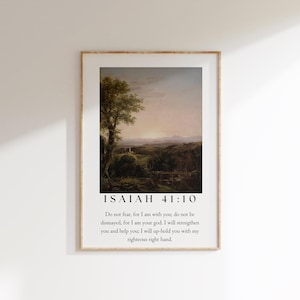 Isaiah 41:10 Christian Wall Art,Bible Verse Wall Art, Scripture Quote, Scripture Wall Art, Living Room Christian Decor or Decor Gift,