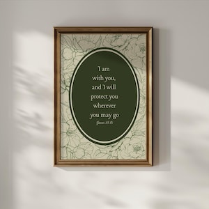 Sage Green Wall Art, Christian Art, Modern Christian Wall Art, Bible Verse Wall Art, Scripture Wall Art, Christian Quote, Christian Wall Art