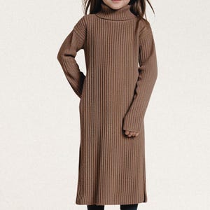 mommy and me brown dresses Matching Mother Daughter Velvet Dresses, Gold / 4-5T