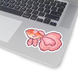 Pegatinas troqueladas de pez rosa, pegatina de pez, pegatina rosa, pegatina bonita, calcomanía para portátil, pegatina para agenda, pegatina del océano
