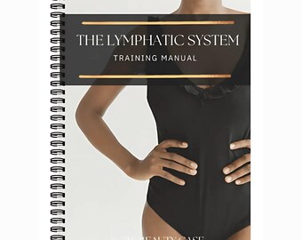 Lymphatic System Training Manual eBook PDF - Lymphatic System Massage Printable Guide Learning Course - Tutor Lesson Guide For Students