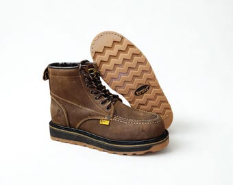 Moc Toe Steel Toe Work Boot Oil Resistant Sole Zappato de Trabajo