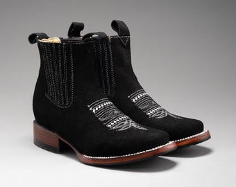 Women Ankle Boots Nubuck/ Botin Vaquera