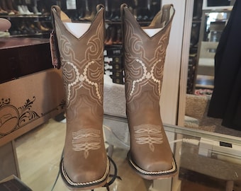 Women Rodeo Cowgirl Square Toe Boots