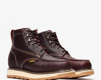 Moc Toe Steel Toe Work Boot Oil Resistant Sole GOODYEAR WELT