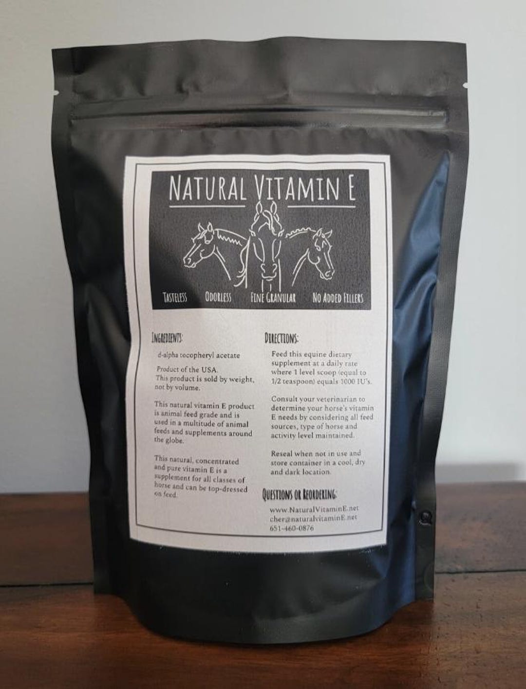 Natural Vitamin E - Horse - 360 Servings of 1,000 Iu's - Etsy
