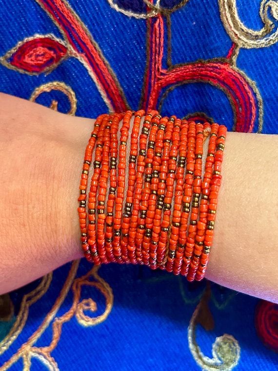 Traditional Otavalo Coral Bracelet | Made with 100% Pure Ecuadorian Coral | Lovingly Handcrafted by the indigenous Women of Otavalo, Ecuador