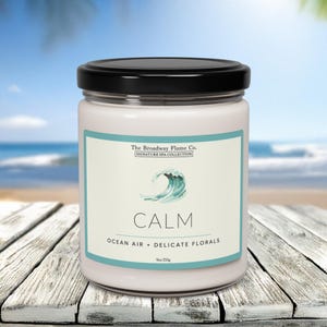 Calm Signature Spa Organic Soy Candle