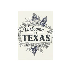 Benvenuti alle carte da gioco a tema Texas, mazzo di carte vintage, regalo per la serata di poker, serata di giochi in famiglia, souvenir di viaggio del Texas, regalo per giocatori