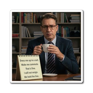 Hold The Line - Federal Worker - Office Magnet