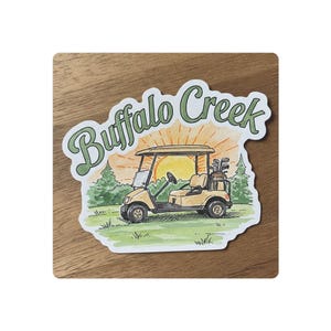 Buffalo Creek Rockwall Texas Metal Art Sign, Rustic Home Décor, Buffalo Creek Golfer Gift, Unique Wall Art, Perfect for Golf Lovers