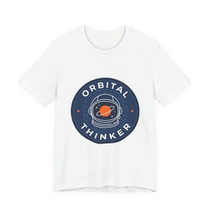 Orbital Thinker Tee | mission patch space astronaut, cosmic science nerd