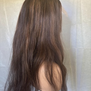Honingblonde balayage-pruik: brazilian remy, basis van 5 x 5 zijden