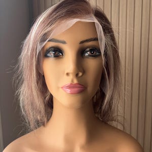 ASHLEY Highlight Ash Blonde Human Hair Lace Frontal Wig Body Wave 13x6