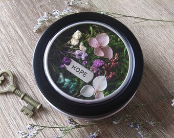 Hope Container Flower Garden, Miniature Terrarium, Encouragement Gift