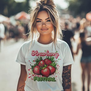 Strawberry Festival PNG, Strawberries Png, Strawberry Street Art, Summer Vibes, Summer Strawberries png, clipart, DIGITAL download