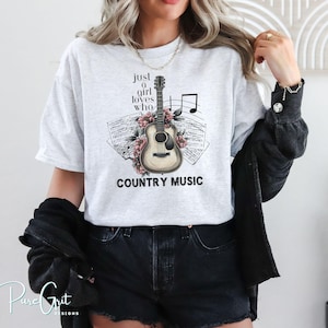 Country Music Lover Tshirt | Western Guitar Floral PNG | Country Concert Shirt Design | Rustic Cowgirl Sublimation PNG | Instant Download