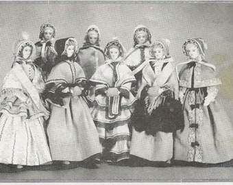 Cloth Doll Patterns NETTIE 1865 Vintage Barbie size