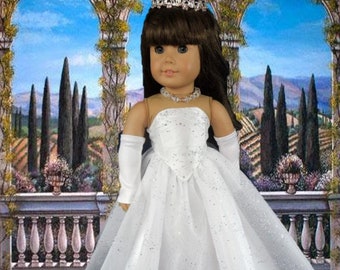 Prom, Wedding gown, Evening gown, New Year's Eve, Dancing gown, Quincenera for your American Girl doll and 18inch by CarmelinaCreations