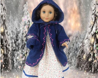 Civil War Cape and Gown for your American Girl or 18 inch doll