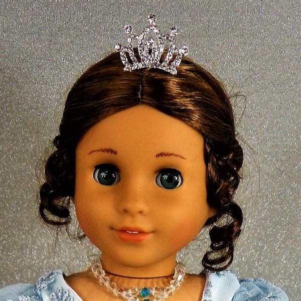 Tiaras, doll tiara, mini tiara, comb tiara, rhinestone tiaras for your 18 inch, American Girl, Wellie Wisher Doll