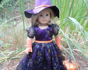 Shimmering Ghosts dress - by CarmelinaCreations for your 18 inch or American Girl doll