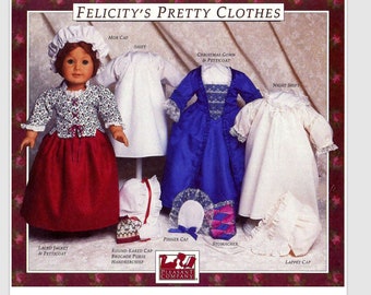 Felicity Pretty Clothes - Vintage Sewing Pattern for 18-inch doll -Instant Download!