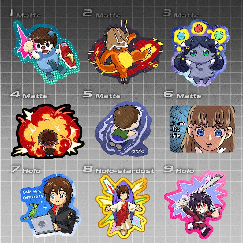 Gundam Doodle Stickers image 1