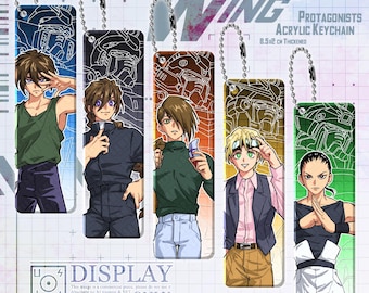 Gundam Wing Protagonists Keychains