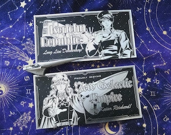 Legend of Galactic Heroes "Proudly Serve" Stickers