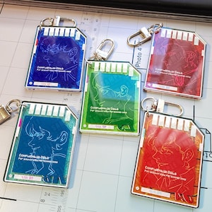 Gundam Pilot Data Chip Keychains image 3