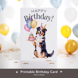 Carte d'anniversaire berger australien, carte sur le thème du chien, amoureux des chiens, maman chien, papa chien, cartes chien drôle, carte de voeux, carte d'anniversaire