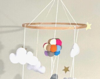 BABY BUNNY BABY Mobile, Baby Bunny Cot Mobile, Mobile Bebe, Nursery Mobile Decor