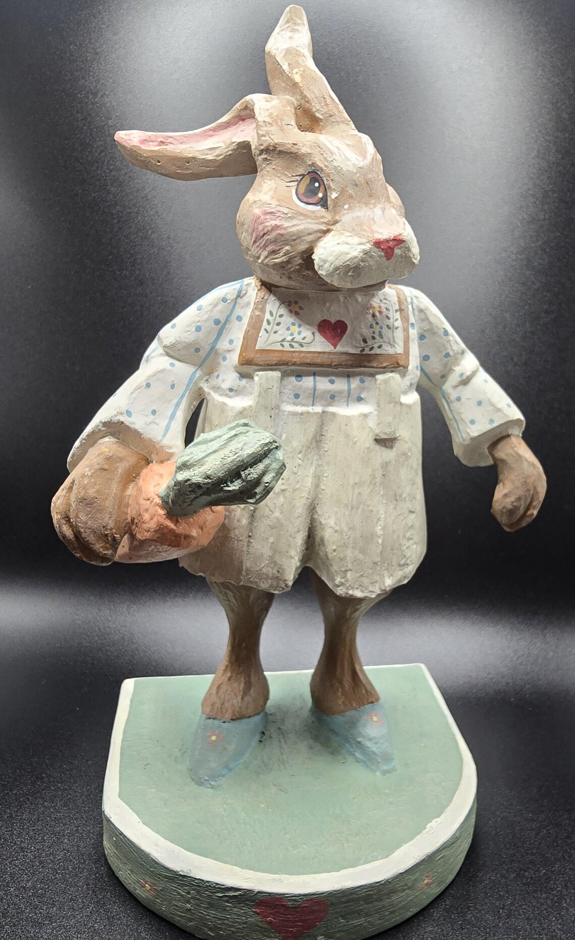 Vintage Easter Bunny Rabbit Figurine House of Hatten 1995 Pastel Bunny ...