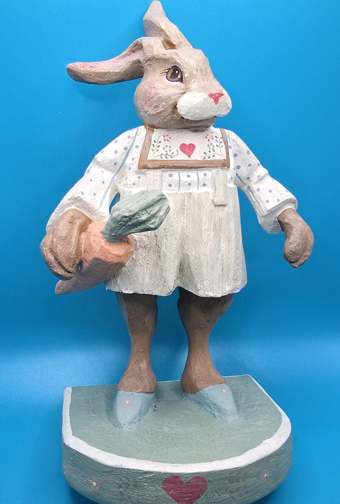 Vintage Easter Bunny Rabbit Figurine House of Hatten 1995 Pastel Bunny ...