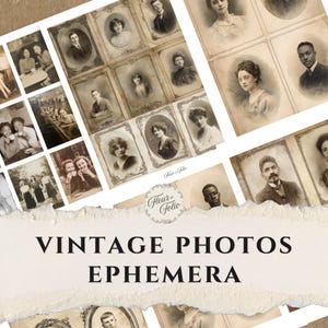 Vintage photo ephemera •  Vintage photograph •  Victorian collage •  Junk journal •  Vintage Images • Vintage Photos •  Printable