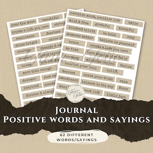 Junk Journaling, Vintage Ephemera, Inspirational Words, Digital Words, Printable Words, Words For Journals, Collage Quotes, Fussy Cuts