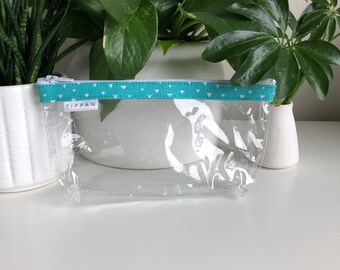 Clear Pouch - Turquoise