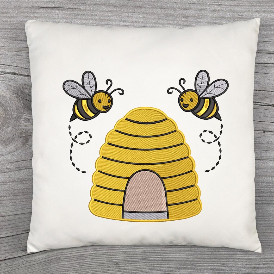 Bees & Beehive Embroidery Design– Cute Kids Machine Embroidery Design ...