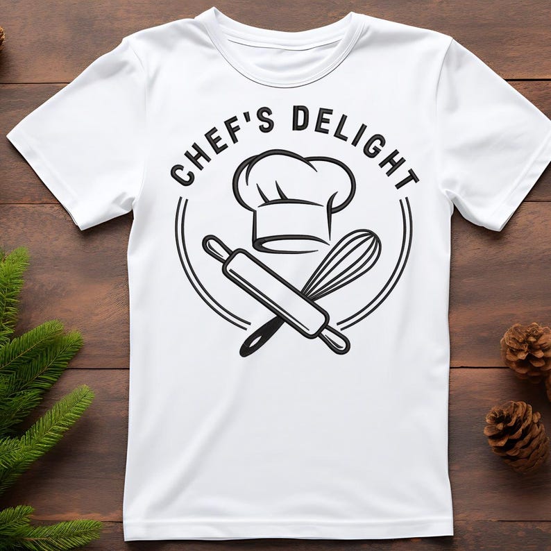 Chef’s Delight Embroidery Design– Culinary Kitchen Embroidery Design ...