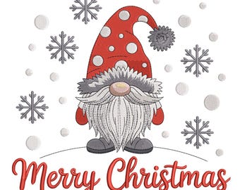 Borduurontwerp kerstkabouter– Leuk borduurontwerpbestand voor de feestdagen